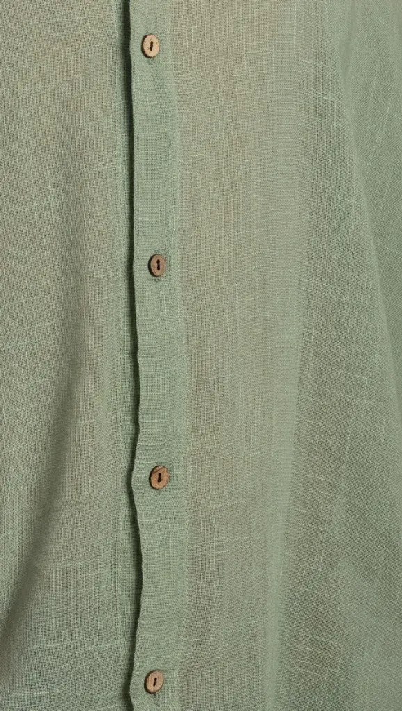 MONTI - Kimono simple coton vert sauge.webp