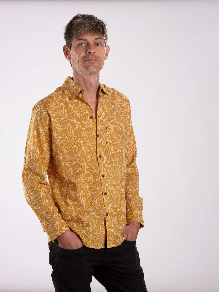 Floribeige - Chemise manches longues homme
