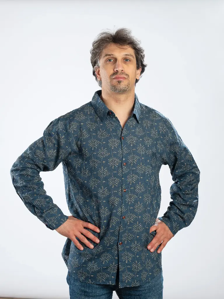 PLUME - Chemise coton manches longues