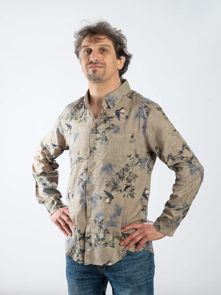 COLIBRI - Chemise coton manches longues