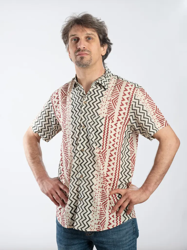TULAN - Chemise coton manches courtes
