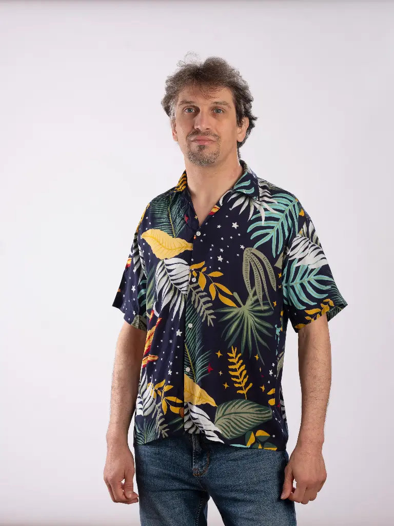  FLAWAI - Chemise coton manches courtes