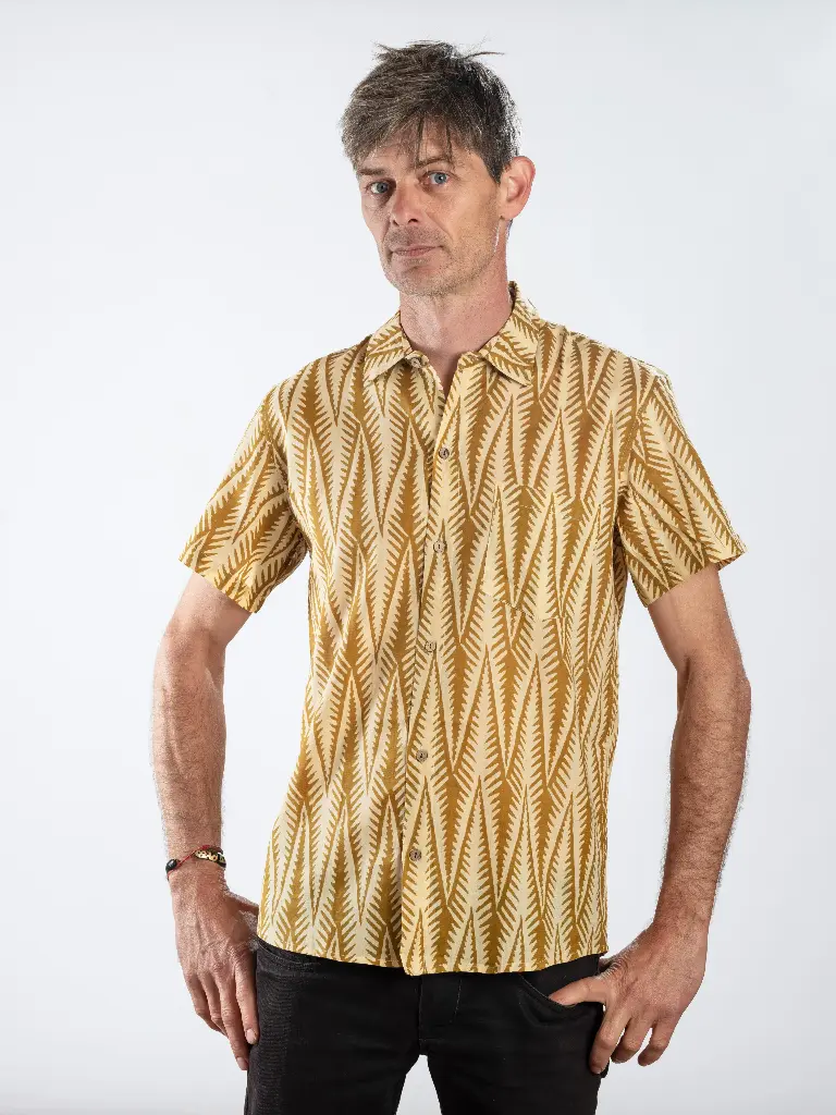 BAGDA - Chemise coton manches courtes