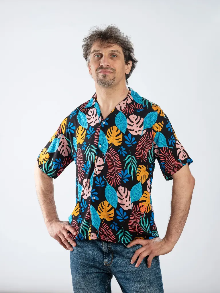 HAWAI - Chemise coton manches courtes