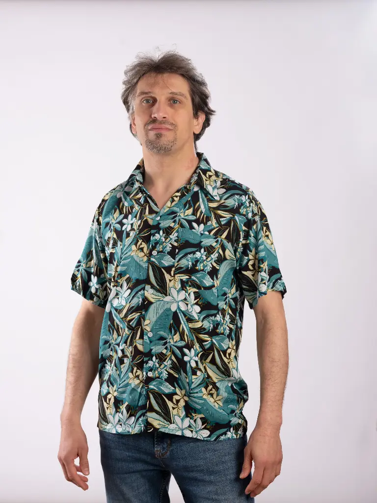 TROPI - Chemise coton manches courtes