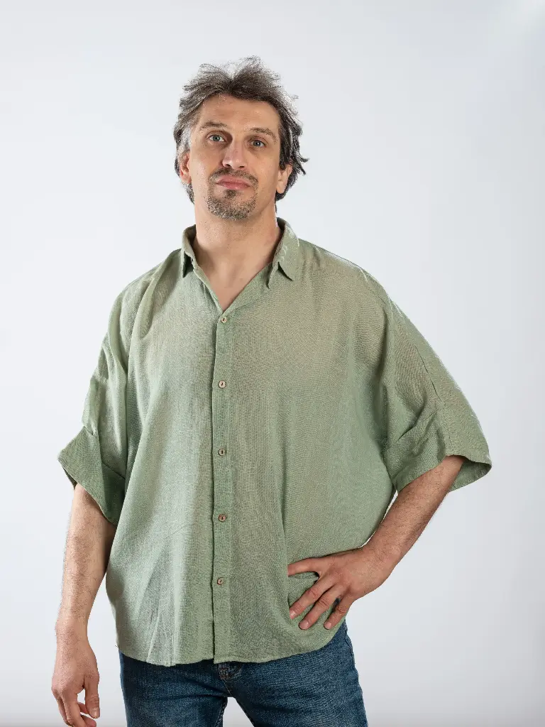 HUBENA - Kimono court simple coton