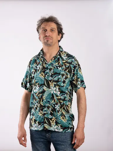 TROPI - Chemise coton manches courtes