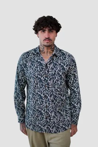 SARJE - Chemise coton manches longues