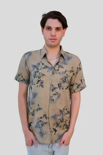 COLIBRI - Chemise coton manches courtes