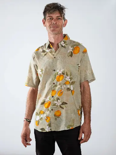 FLORANGE - Chemise coton manches courtes