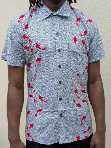 SANARI - Chemise Coton manches courtes