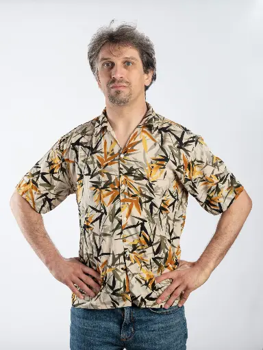 HUBRIN - Chemise coton manches courtes