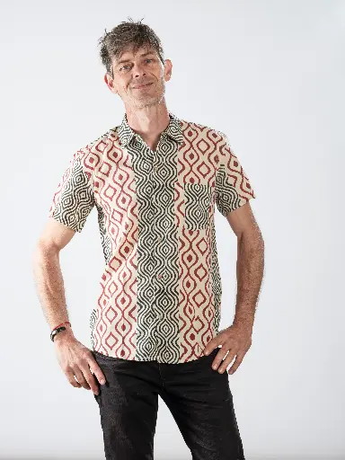 LIRA - Chemise coton manches courtes 