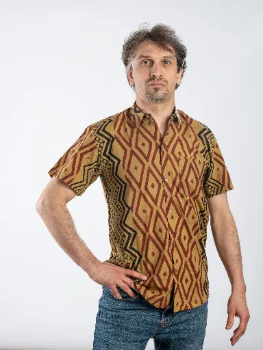 JONTAN - Chemise coton manches courtes